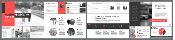 营销图表幻灯片模板集图片下载