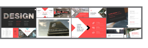 灰色和绿色营销或财务概念信息图集图片下载