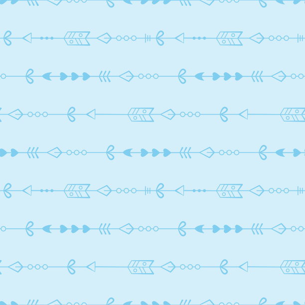 矢量无缝模式与对角线蓝色箭头。图片下载