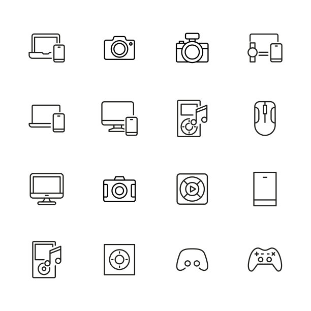 大量的爱好系列图标。图片下载