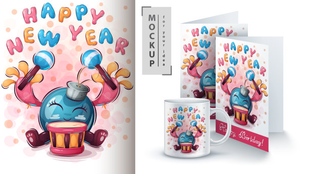 新年海报和商品图片下载
