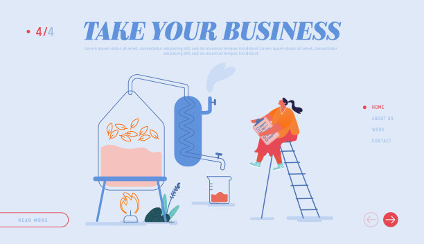 化妆品香水香水制作登陆页面模板。微小的女性角色在实验室的精油提取装置中创造了新的配方蒸馏液。卡通矢量图图片下载