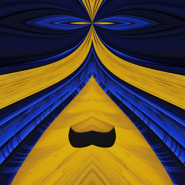 图案和设计从PVC塑料软管管黄色对明亮的皇家蓝色背景图片下载