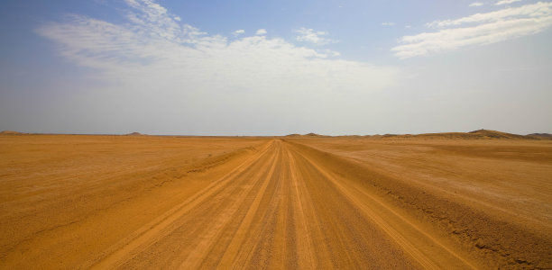 沙漠沙路图片下载