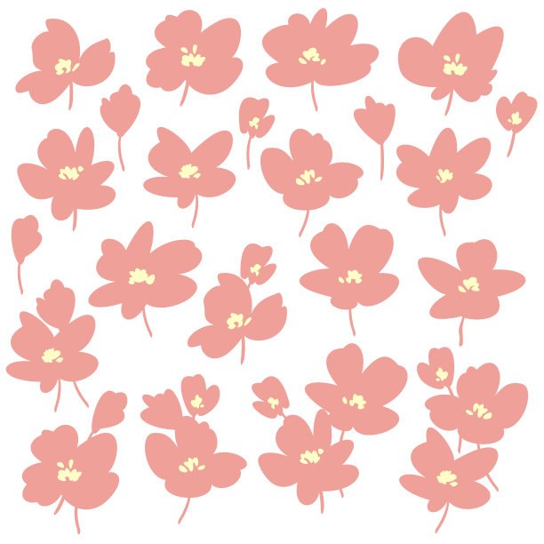 精美抽象花卉矢量素材图片下载