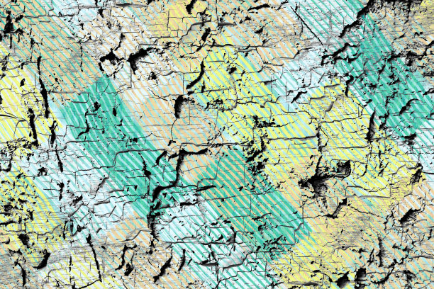 抽象的杂色彩色条纹漆墙裂缝纹理背景图片下载