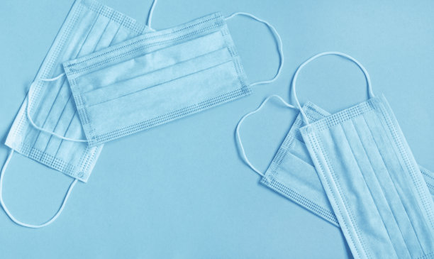 医疗防护口罩的近视图图片下载