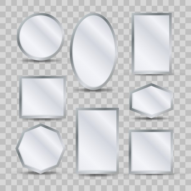 镜面装饰反射透明图片下载