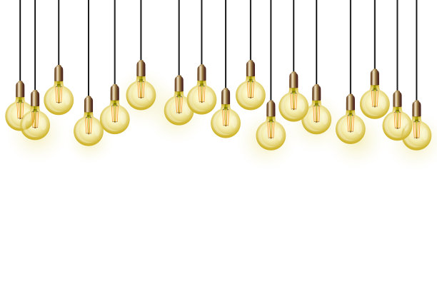 背景与复古灯泡爱迪生图片下载