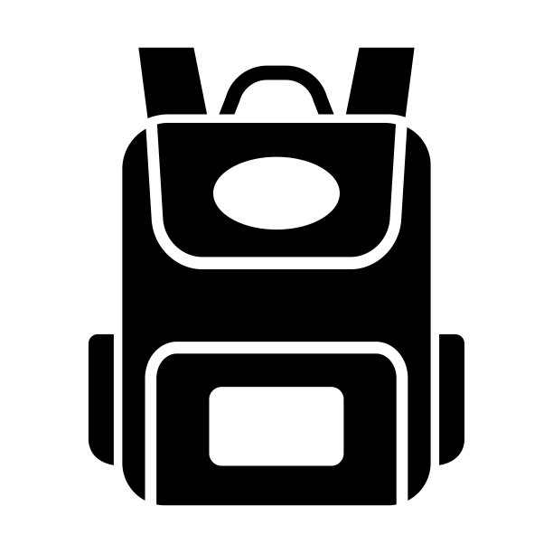 书包-教育图标矢量设计模板图片下载