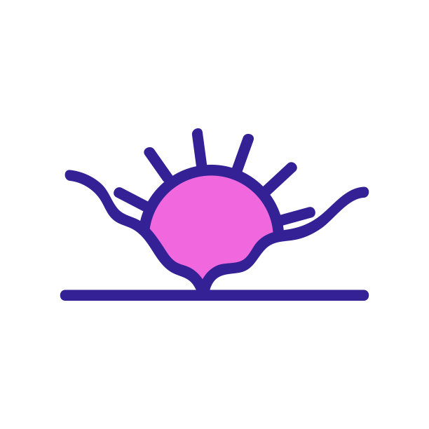 日落云图标矢量轮廓插图图片下载