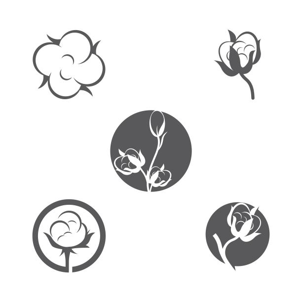 棉花矢量图标模板图片下载