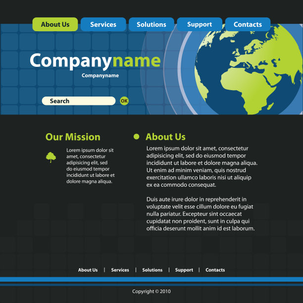 一页网站模板图片下载