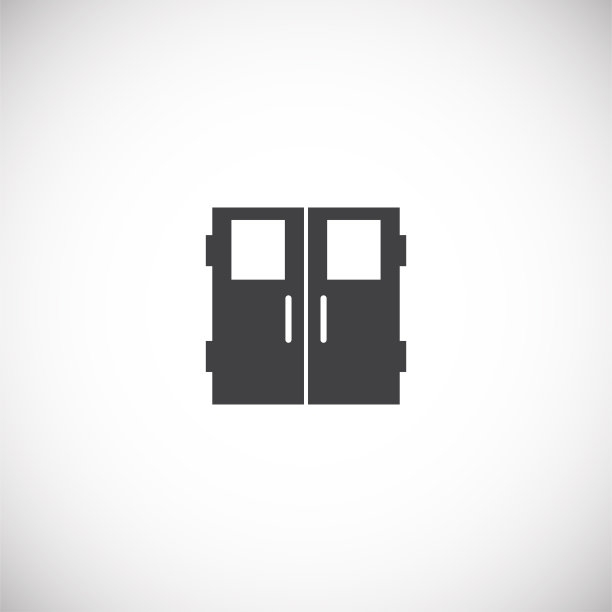 门图标的背景图形和网页设计。创意插图概念符号的web或移动应用程序。图片下载