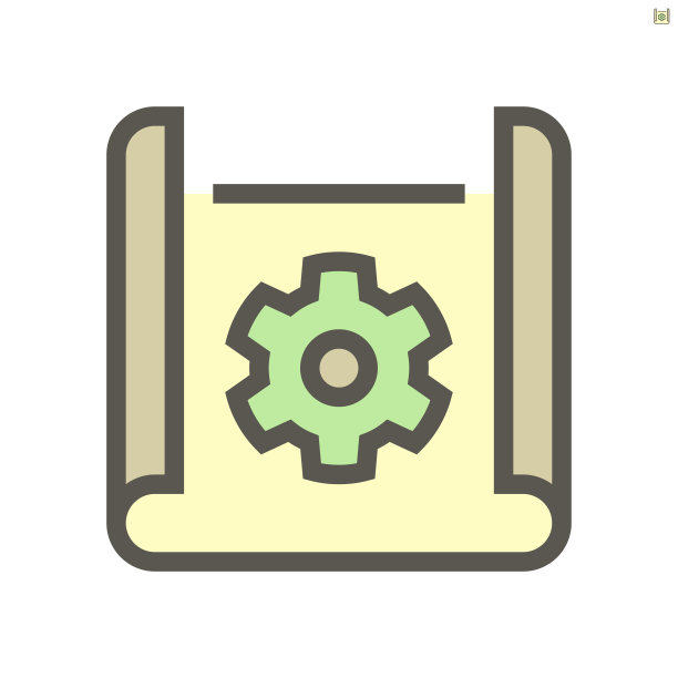 工程图纸概念矢量图标设计在白色，48X48像素完美和可编辑的笔触。图片下载