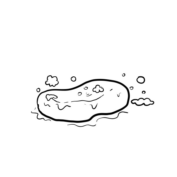 手绘的涂鸦肥皂插图图标与卡通风格矢量图片下载