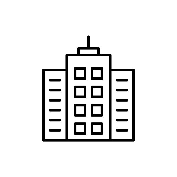 建筑物矢量图标图片下载