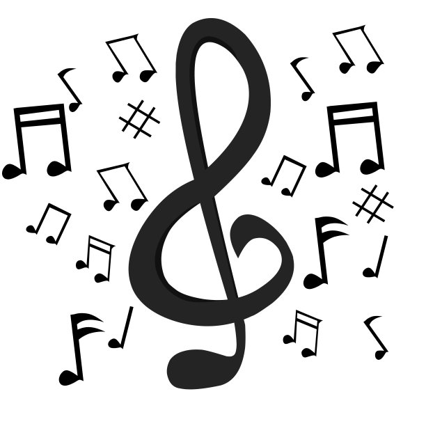 简单设计的插图乐器音符音乐图片下载