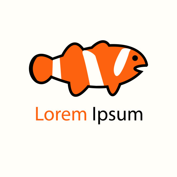 鱼抽象图标设计标志模板。鱼象征的设计。图片下载
