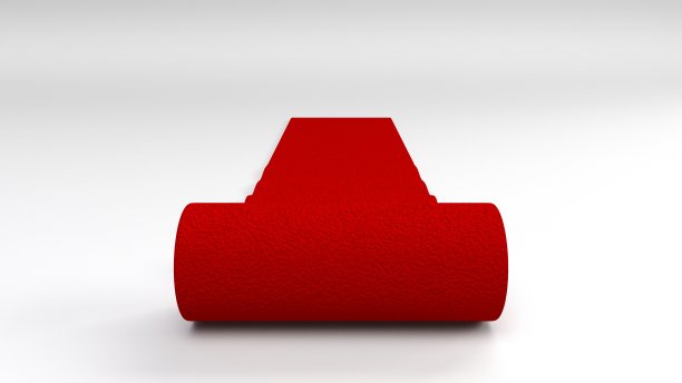 白色背景上的红地毯图片下载