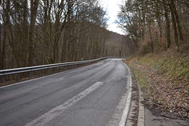 深冬寂寞的乡间小路图片下载