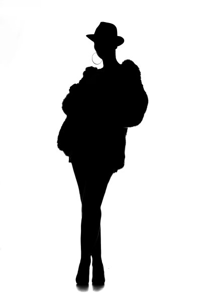 女性剪影图片下载