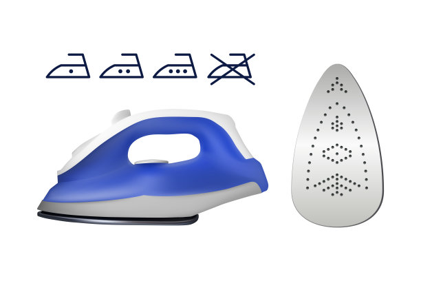 布料用电熨斗。图片下载