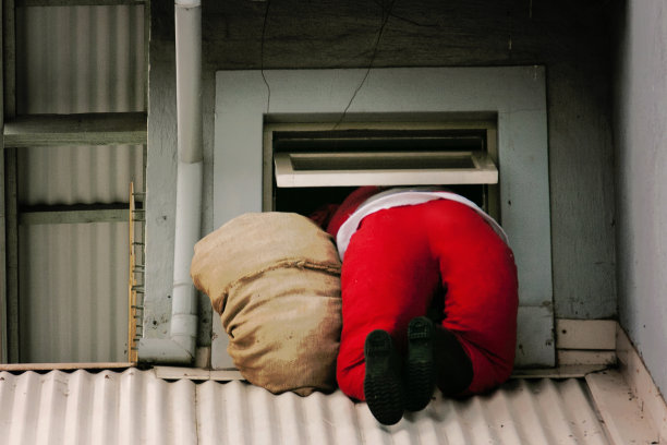 圣诞老人/圣诞老人休息和进入图片下载