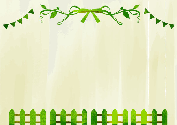 清新的绿色设计元素集图片下载