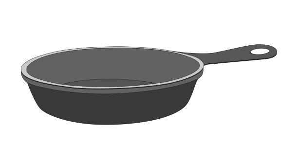 白底铸铁锅-插图图片下载