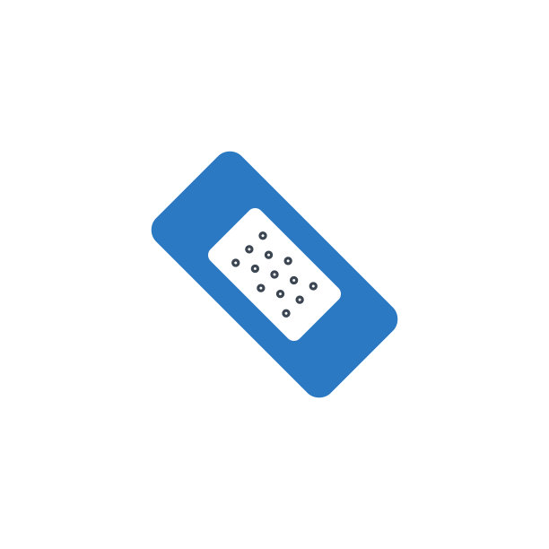 绷带石膏相关的矢量符号图标。图片下载