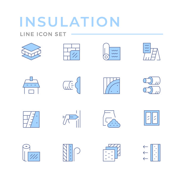 设置绝缘的颜色线图标图片下载