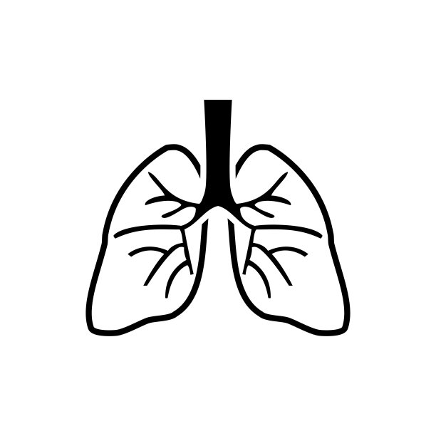 肺图标时尚图片下载
