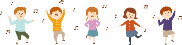 矢量插图跳舞的孩子图片下载