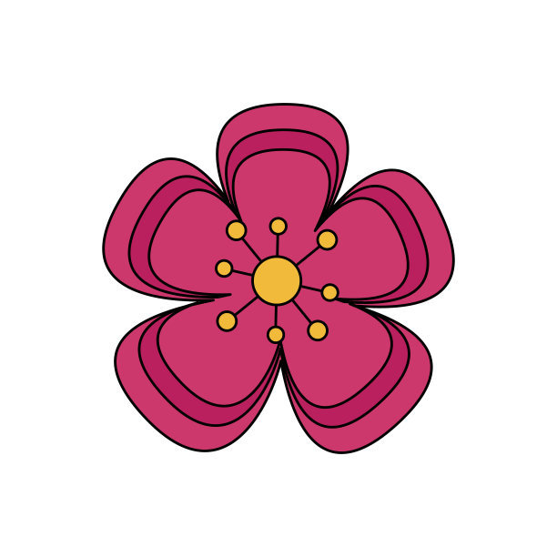 孤立花装饰设计图片下载