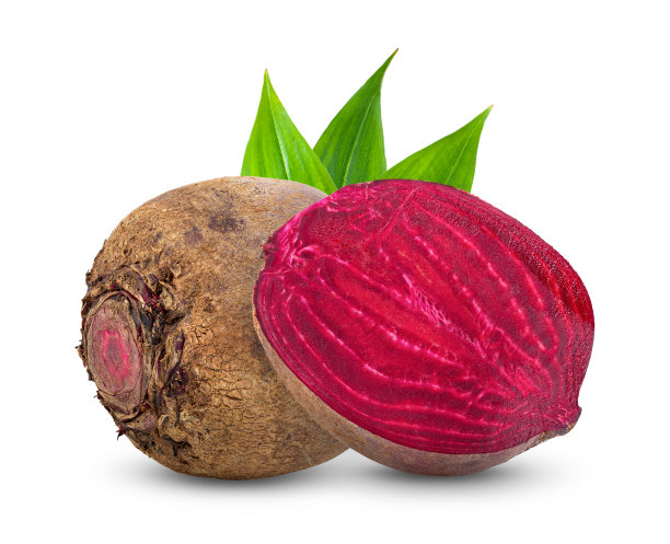 叶子孤立在白色背景上的甜菜根类蔬菜图片下载