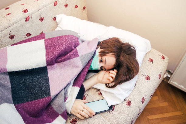 生病的女人库存照片图片下载