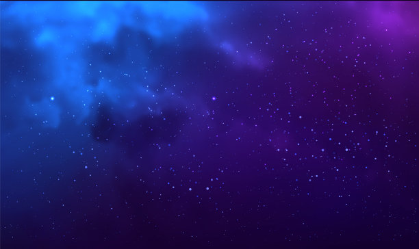 向量宇宙插图。色彩丰富的星空背景图片下载