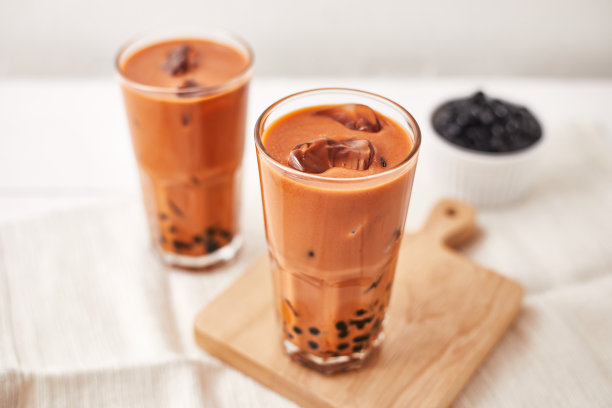 珍珠奶茶。图片下载