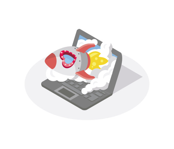 启动。平面设计现代矢量插画概念的新商业项目启动。图片下载