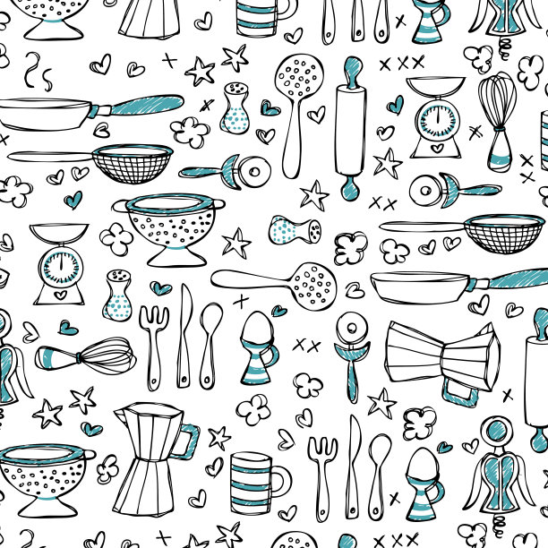 涂鸦无缝模式图片下载