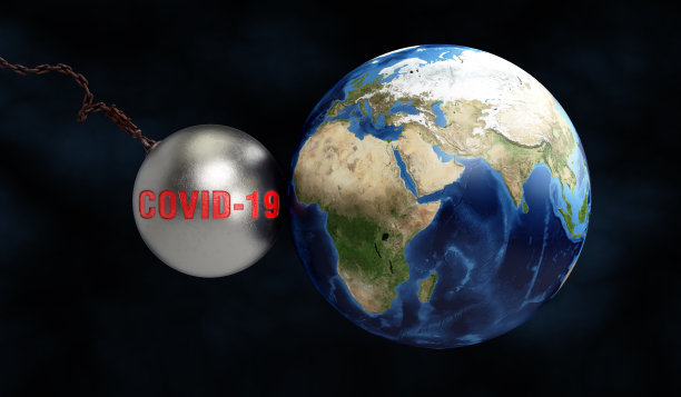 新冠疫情冲击地球图片下载