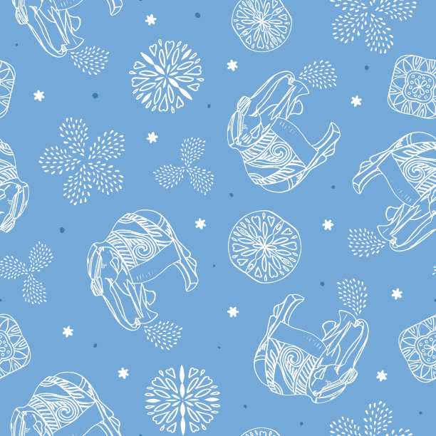 民间艺术手工制作波西象图案。图片下载