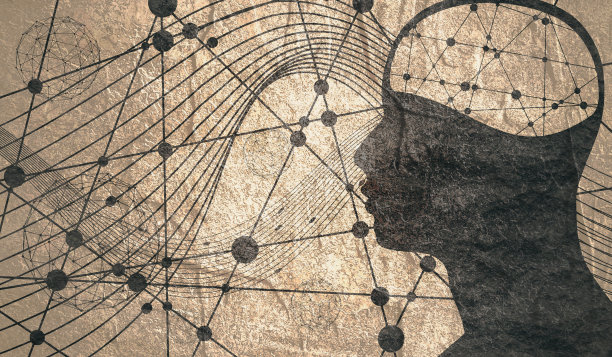 一个男人的头像。手册模板图片下载