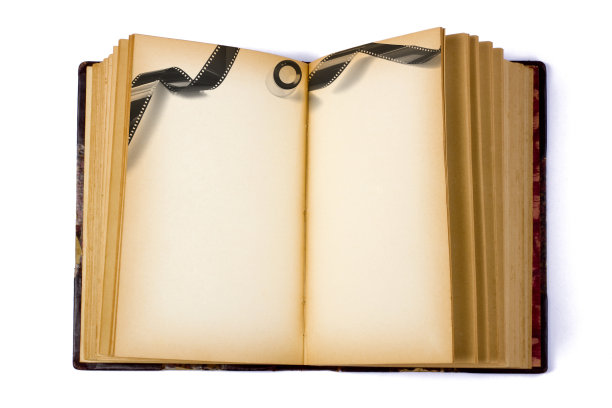 复制空间打开书与摄影卷和镜头图片下载