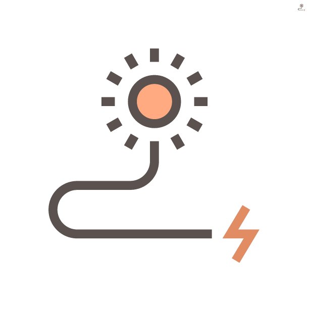 太阳能电动汽车矢量图标设计，48x48像素完美，笔画可编辑。图片下载