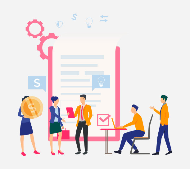 商业伙伴的工作和签订合同图片下载