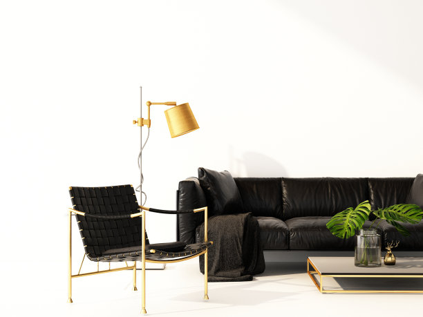 生活区白色背景，3d插图，3d渲染图片下载