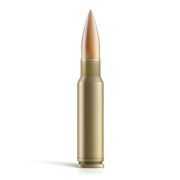 7.62毫米口径步枪金属子弹图片下载