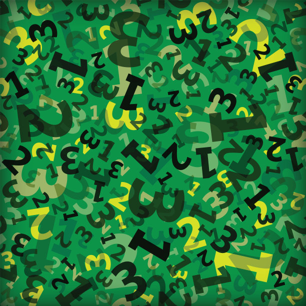 绿色123数字背景无缝图片下载